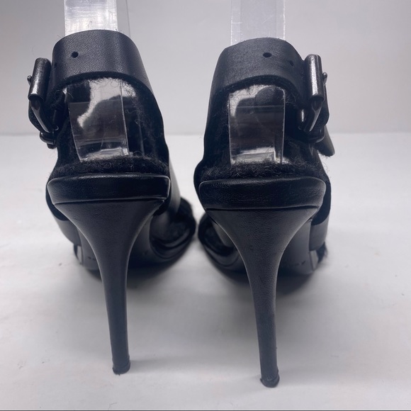 Acne Studios Tillie Leather Calf Hair Heels - Picture 5 of 6